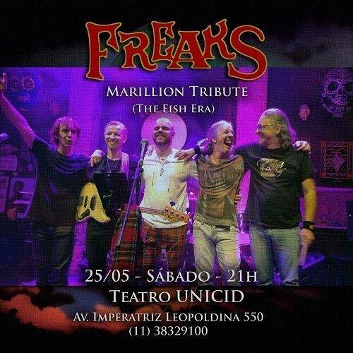 FREAKS - Marillion Tribute (The Fish Era): Uma Noite Memorável de Neo Prog Rock em São Paulo - Cover Image